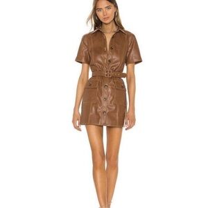 Divine heritage vegan leather dress. Belt missing. NWT
